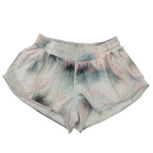 Lululemon Shorts Womens 8 Gray Hotty Low Rise 2.5" Reflective Lined Running Gym